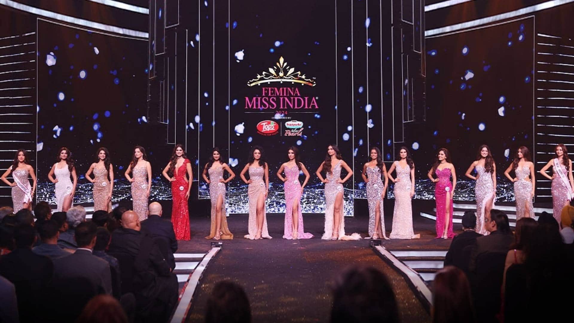 Femina Miss India World 2024 winner Nikita Porwal From Madhya Pradesh runner up Rakha Pandey Ayushi Dholakia