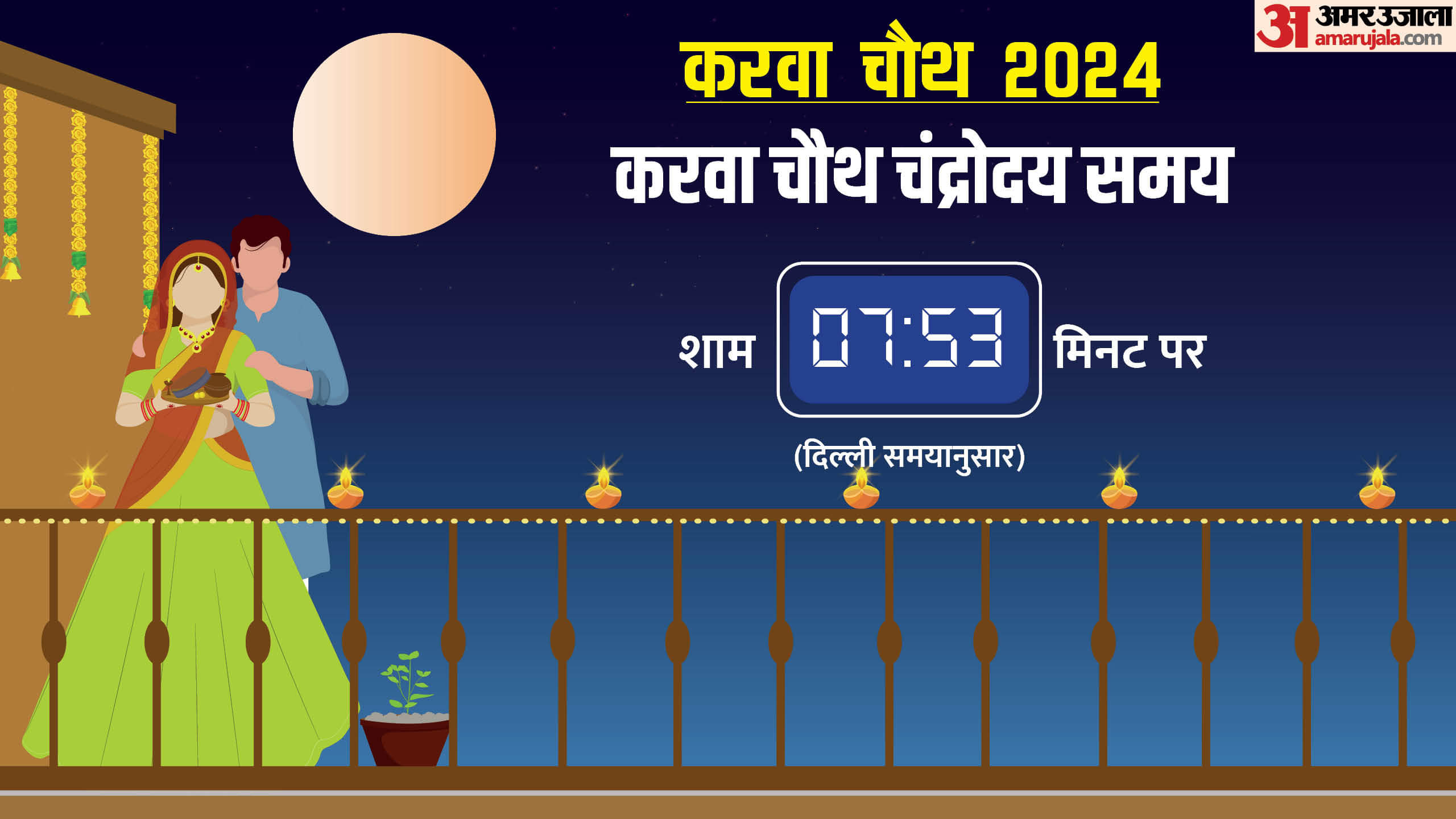 Karwa Chauth 2024 Moon Time Today in Different Cities Karva Chauth Chand Kab Niklega News in Hindi