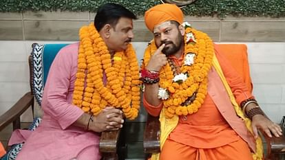 Dharm Yudh continue to protect Sanatan Dharma Mahant Raju Das in Kashi met Shankarpuri and ajay Sharma