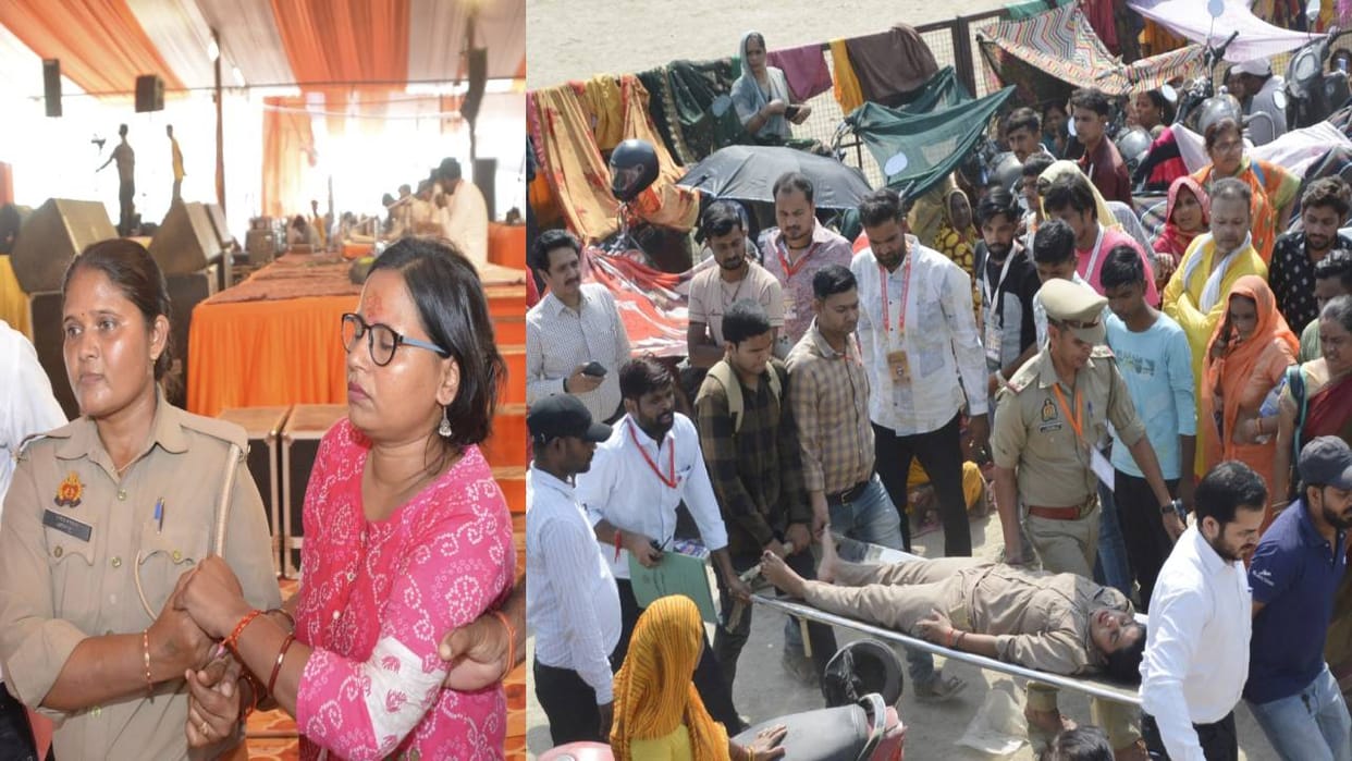condition of 14 including woman constable deteriorated during Pradeep Mishra katha in Firozabad