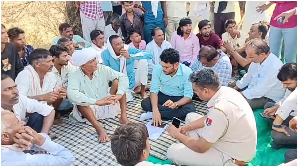 टोंक में किसानों का धरना फिर शुरू।