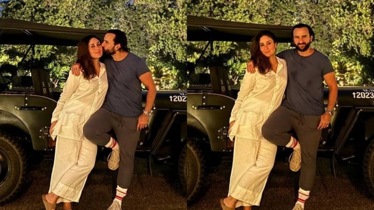 Saif Ali Khan Celebrate 12th Wedding Anniversary At Pataudi Palace With A Kiss Pictures Goes Viral – Amar Ujala Hindi News Live