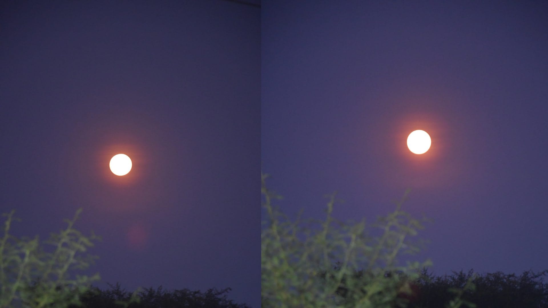 The brightest moon of the year spread moonlight