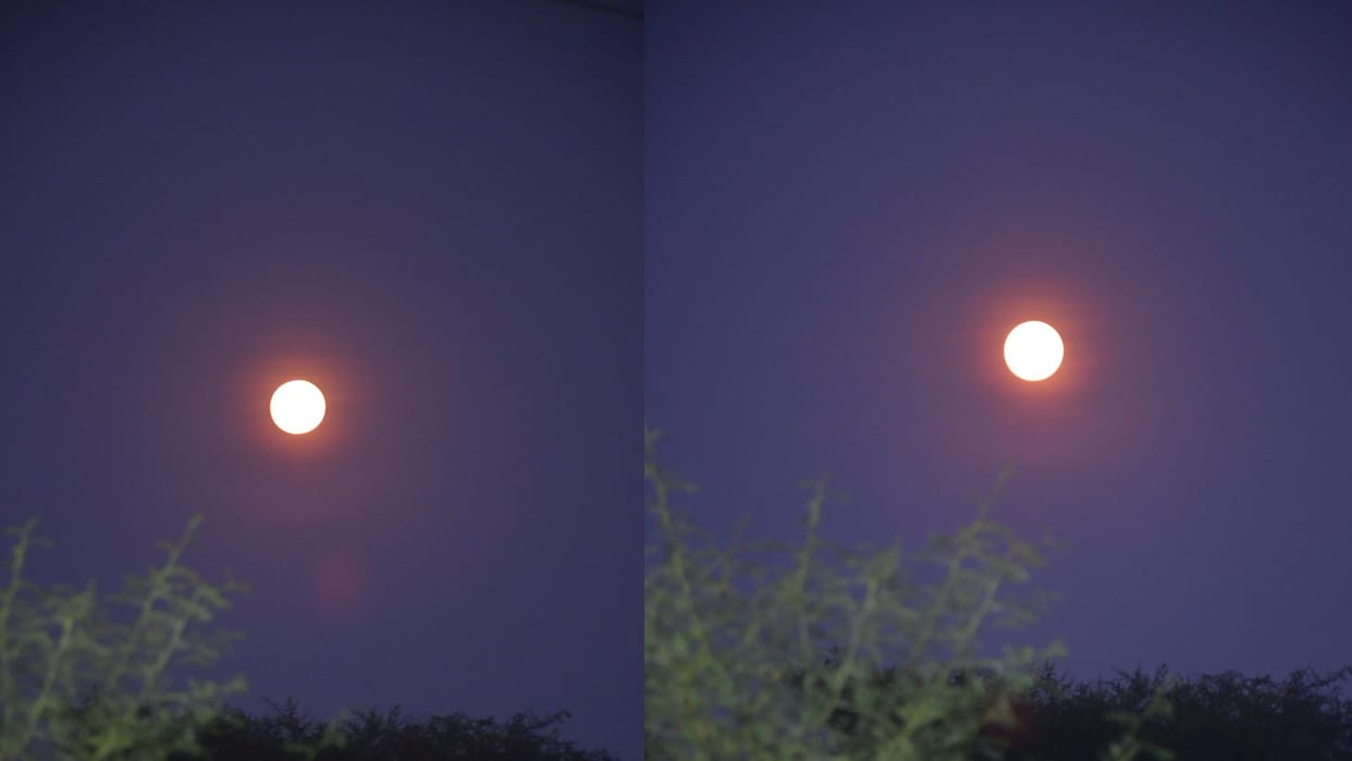The brightest moon of the year spread moonlight