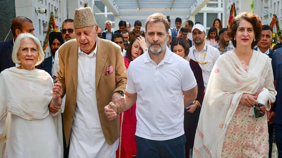 Congress attended Omar Abdullah's swearing-in ceremony but stayed out of the government