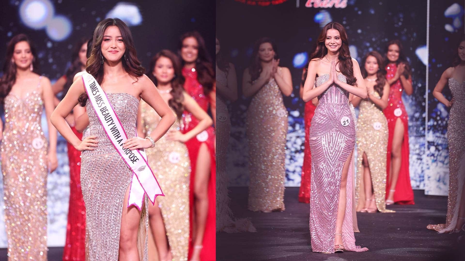 Femina Miss India World 2024 winner Nikita Porwal From Madhya Pradesh runner up Rakha Pandey Ayushi Dholakia