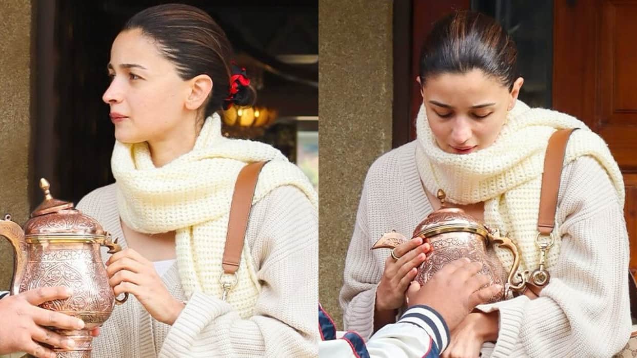 Alia Bhatt reaches kashmir for yrf spy universe film alpha actress shines in unseen pics
