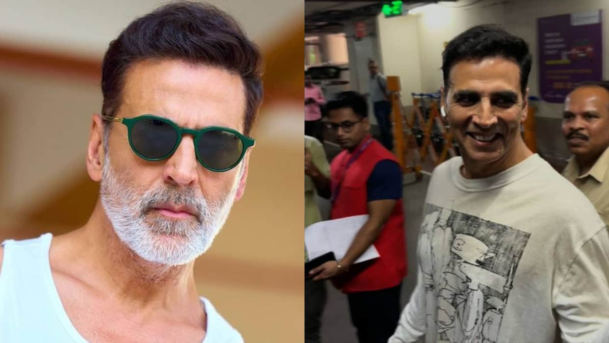 Akshay return from housefull 5 shoot shocked after seeing this on airport video gone viral on social media