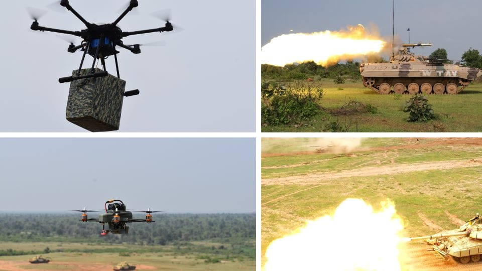 Maneuver exercise is going on in Babina Field Firing Range