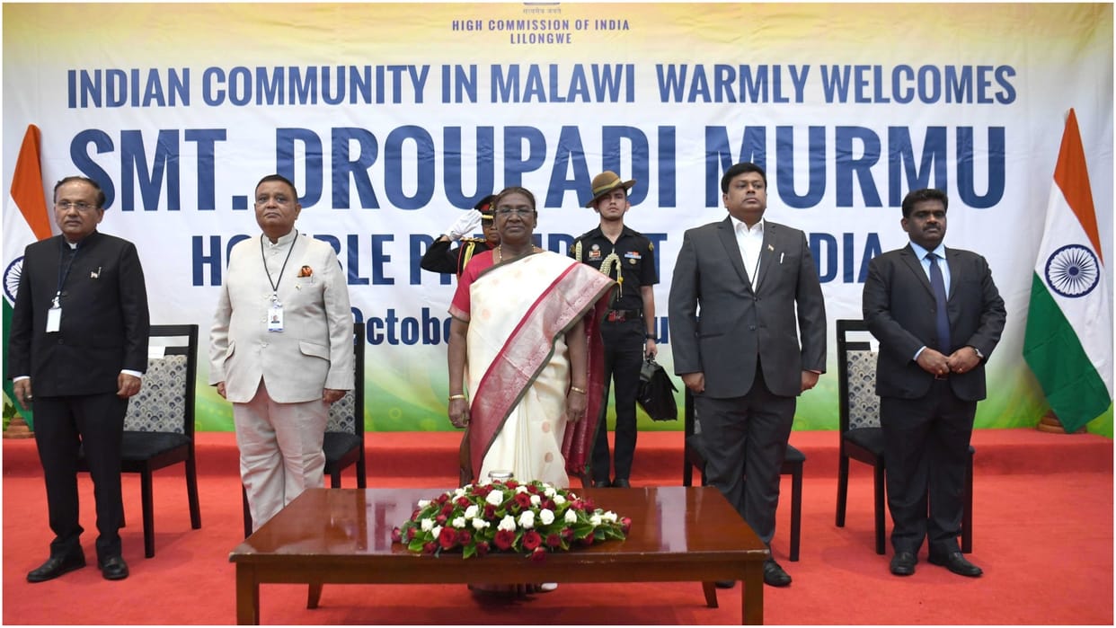 President Murmu met Indians in Malawi, said- they are the link between the two countries