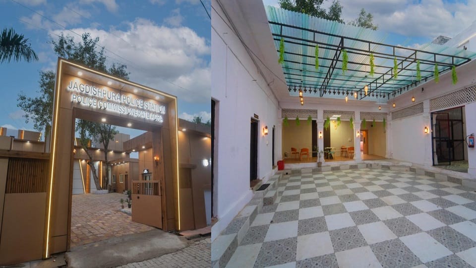Agra Jagdishpura police station is giving competition to five star hotels