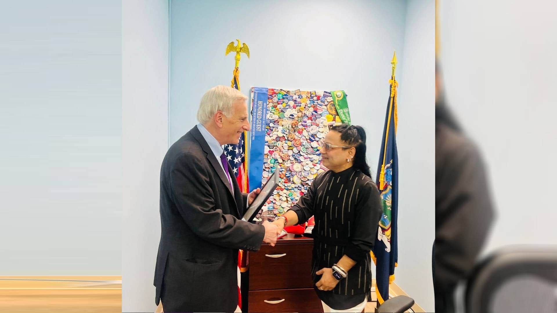 Padma Shri Kailash Kher got New York State Assembly Honor Promote Indian Folk Music Bharat utsav 2024 USA Tour