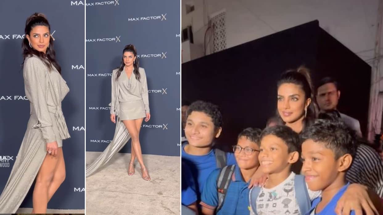 Priyanka Chopra poses with cute kids as paps screams Desi Girl Paani actress truly heartwarming