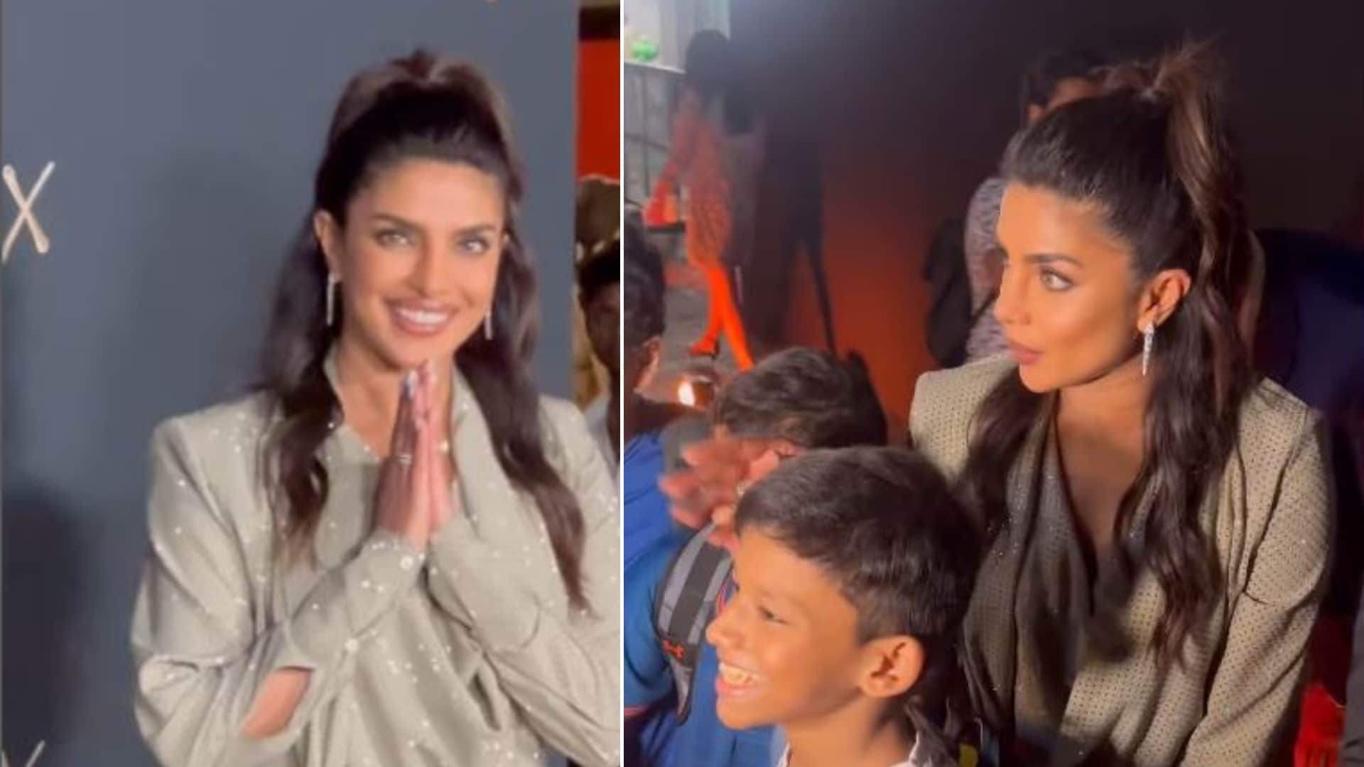 Priyanka Chopra poses with cute kids as paps screams Desi Girl Paani actress truly heartwarming