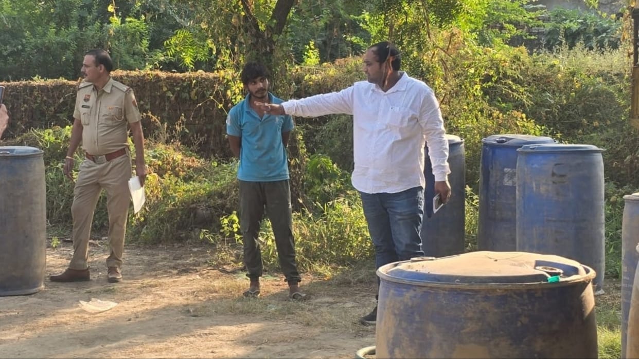 Haryana: Six drums of petrol kept illegally stocked in Sonipat