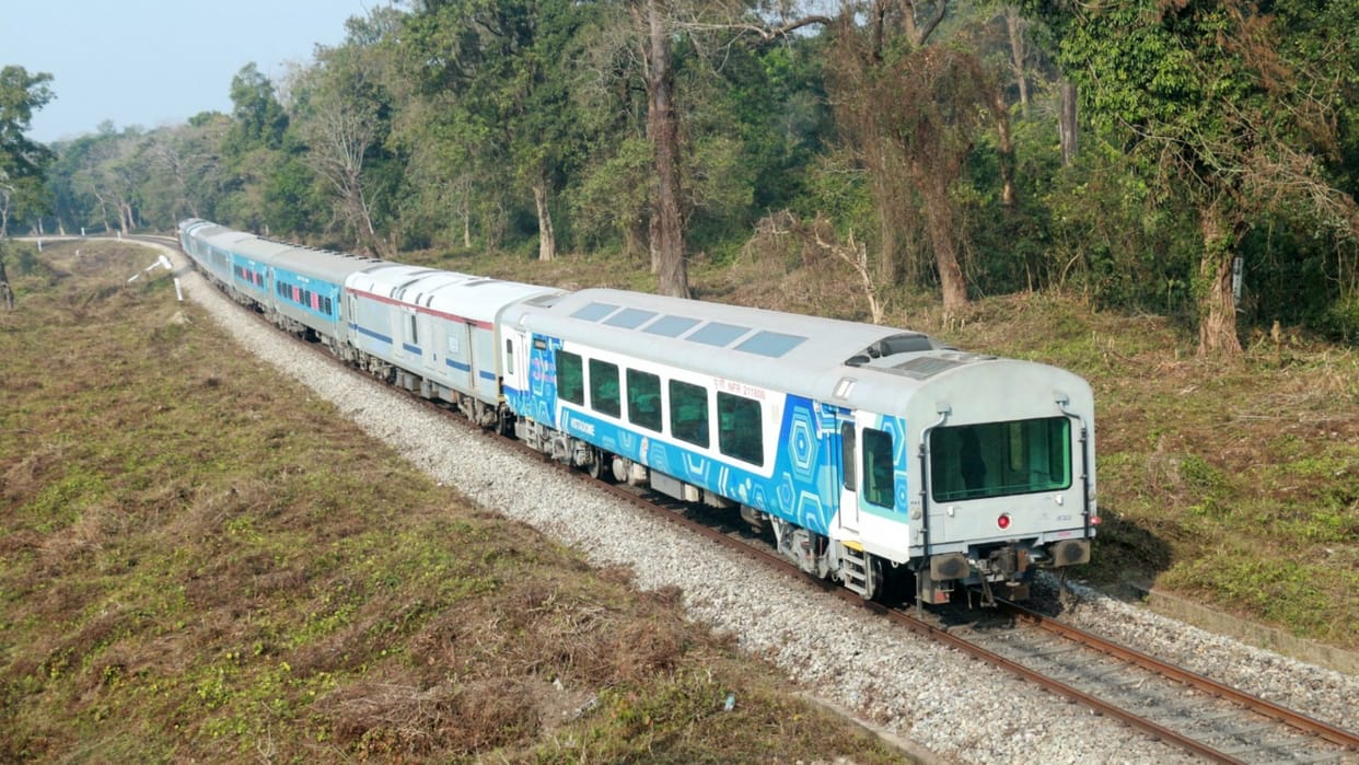 Train services restored in derailment affected section of NF Railway news in hindi