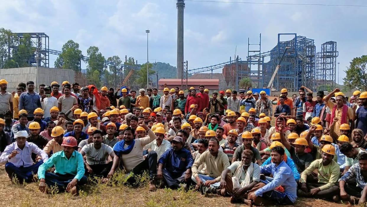 500 workers opened a front against BSP management and the construction company in Balod