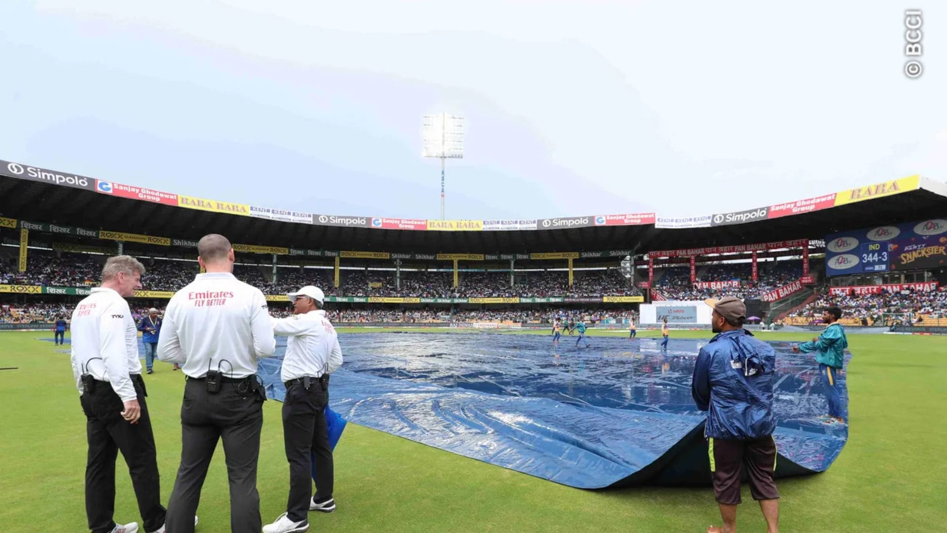 ind vs NZ 1st test 2024 bengaluru weather forecast M.Chinnaswamy stadium day 5 update in hindi