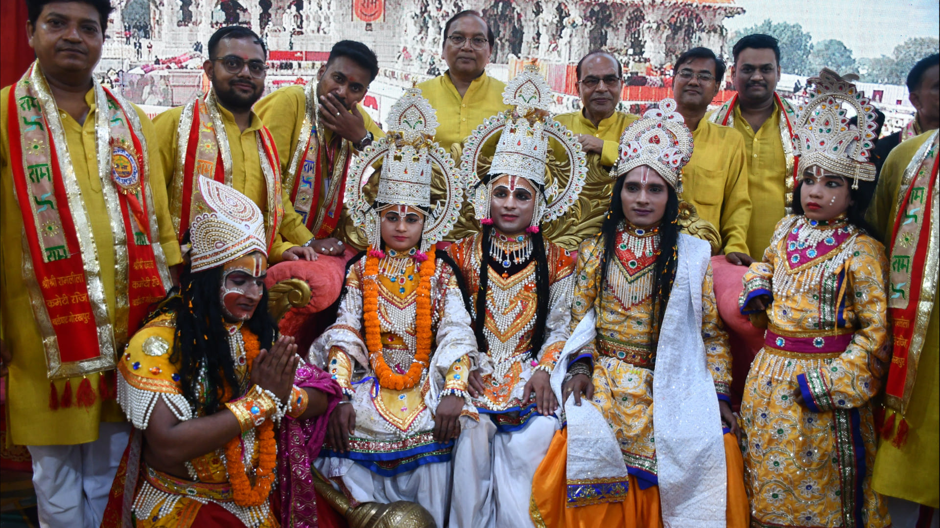 Bharat Milap took place in the Ramlila staged by Gorakhpur Birdghat Ramlila Committee.