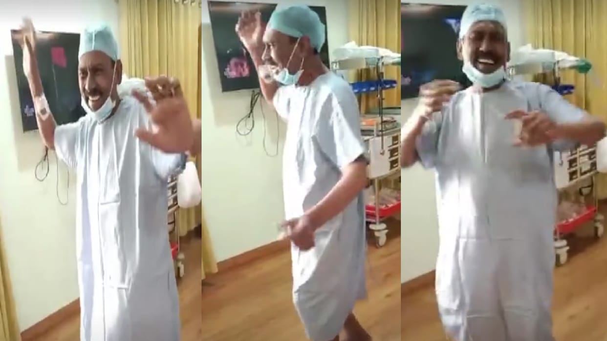 Daughter saved father life by donating liver Patient danced in joy of being discharged from hospital in Raipur