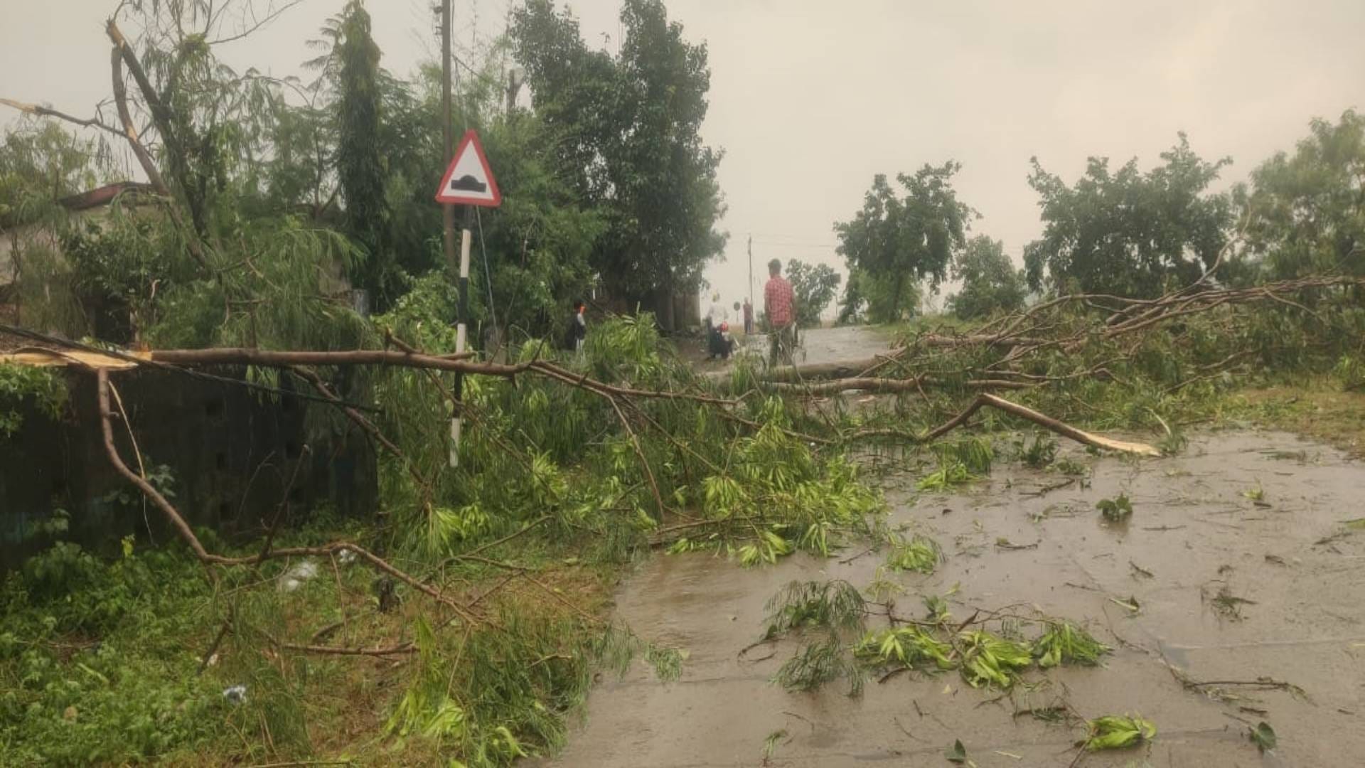 Betul News School roof collapsed due to storm five children and a teacher injured