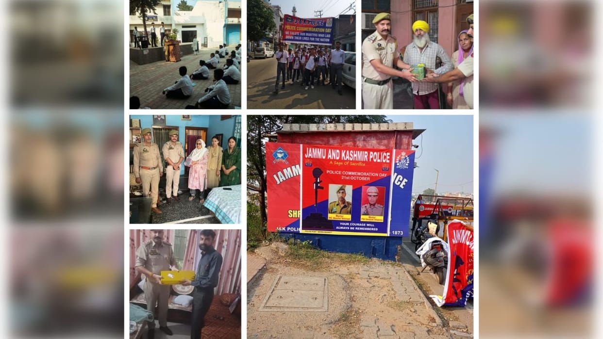 Jammu Kashmir: Jammu Police paid tribute to the martyred families, reached their homes and paid respect to the