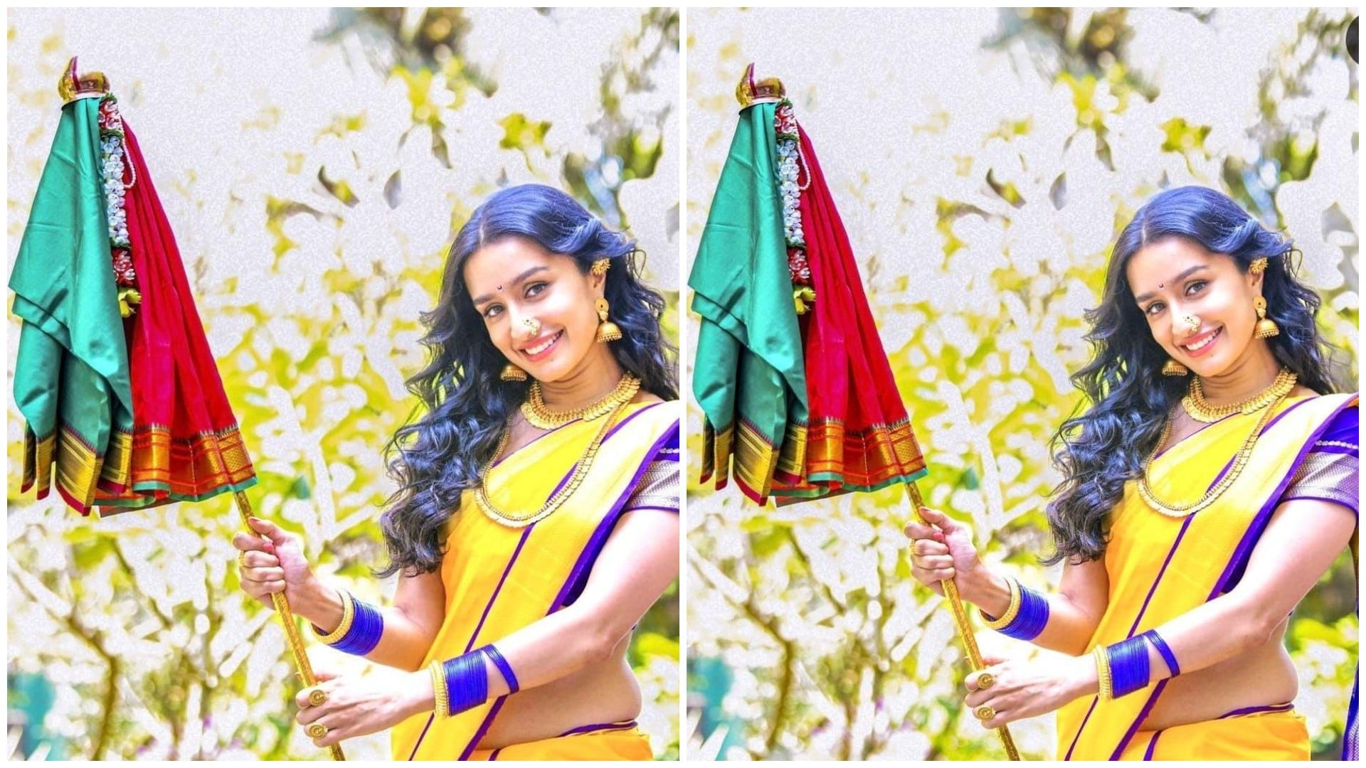contrast blouse colours on different colours of saree