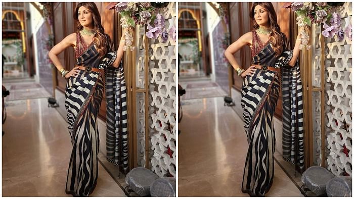 trendy saree for summer wedding function 2025