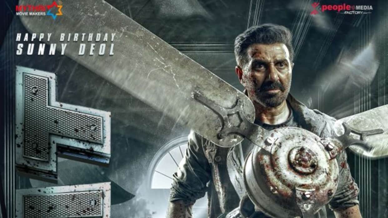 Sunny Deol new film sdgm title jaat actor first look reveald on his birthday from Gopichand Malineni film