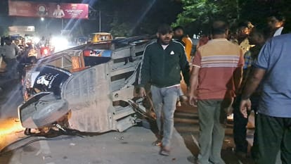Jhansi: Truck driver created ruckus... crushed many vehicles and auto drivers