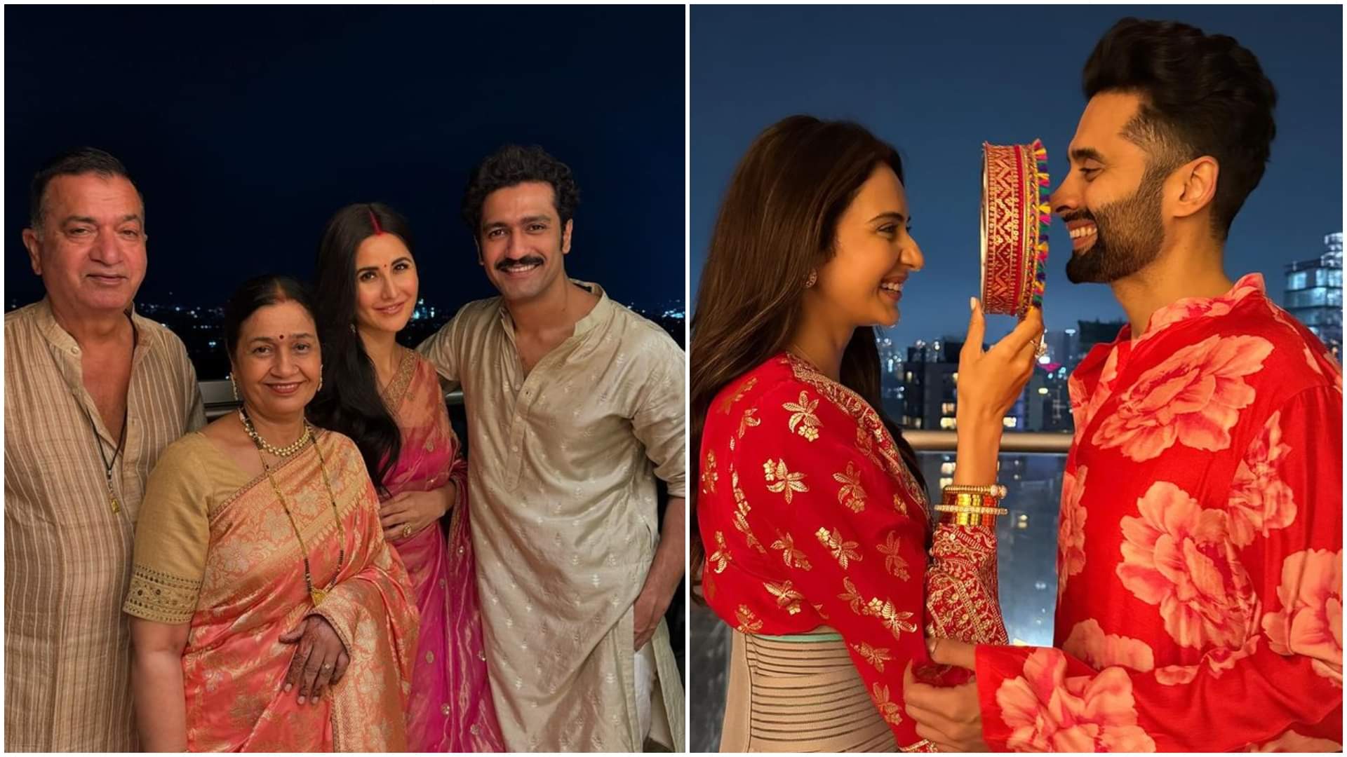 Bollywood Actress like Katrina Kaif Parineeti Chopra Mouni Roy shared pictures from Karwa Chauth celebration