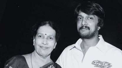 Kannada actor Kiccha Sudeep mother Saroja Sanjeev passes away breathed her last at the age of 86