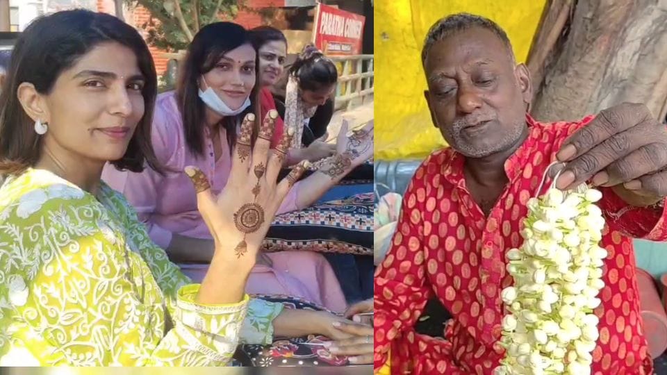 Karwa Chauth 2024 Increase in prices of roses, cobra gajra and mehendi in the markets