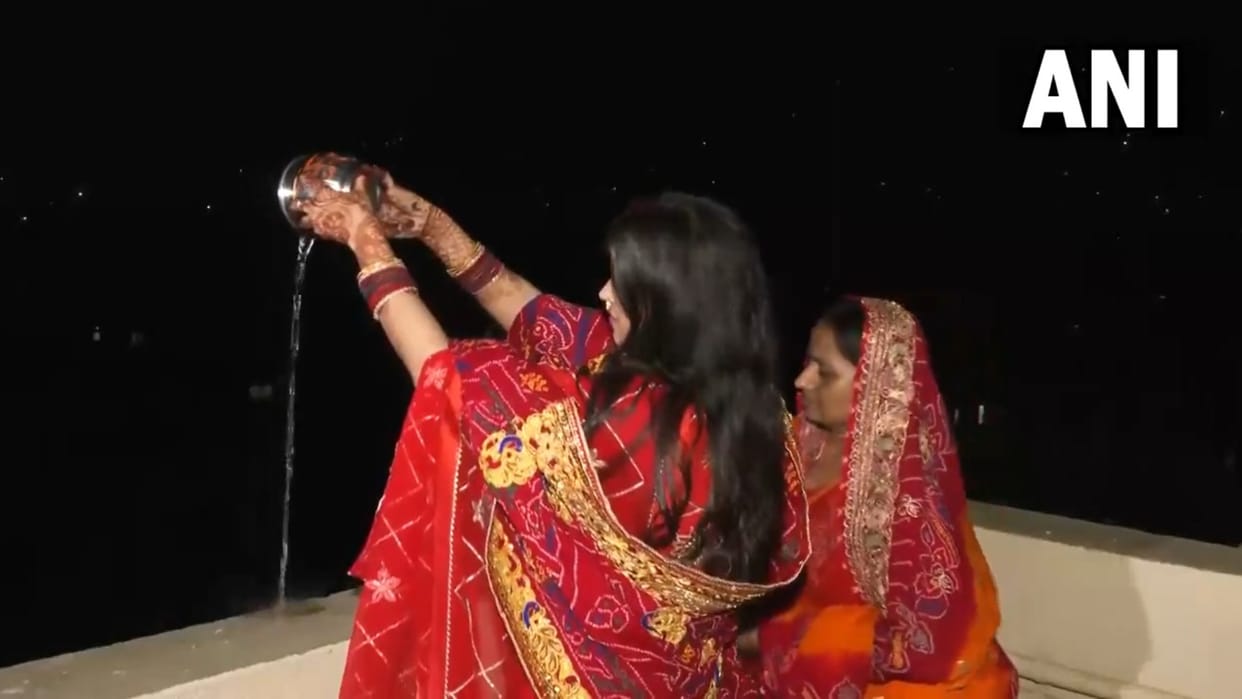 Karwa Chauth 2024: Moon visible in some parts of the country see photos