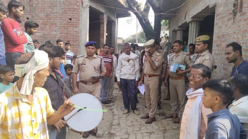 accused of deadly attack banished from district for six months with drums in Mainpuri