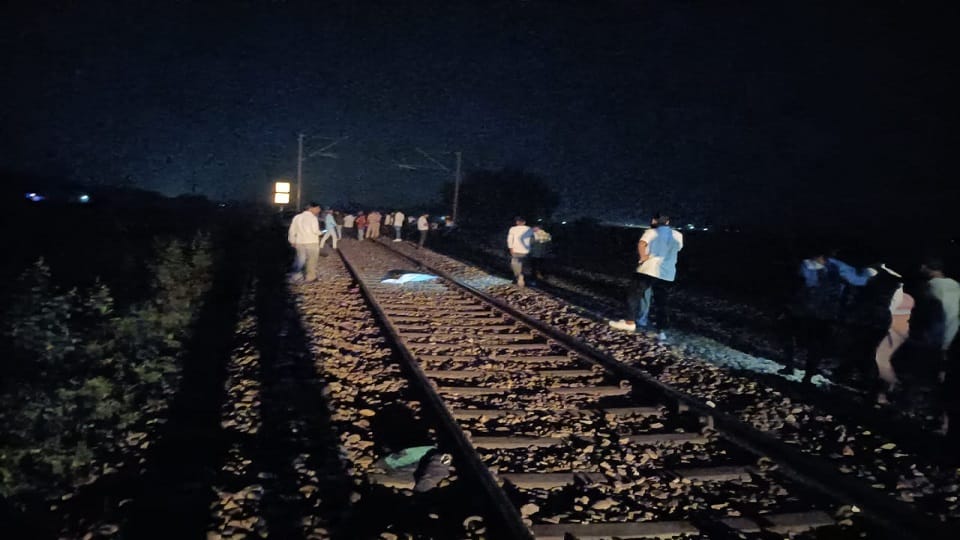 Mother and child died after being hit by a train in Varanasi two people injured
