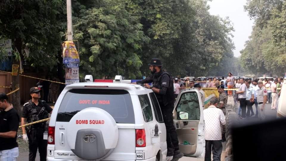 White powder found from blast site in Delhi Rohini photos