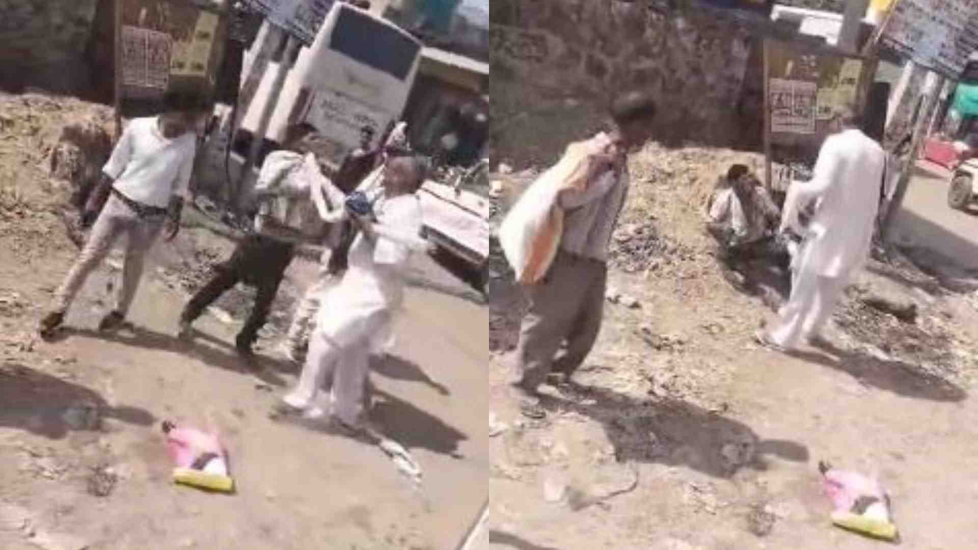 कंडक्टर और नशेड़ी में झड़प।