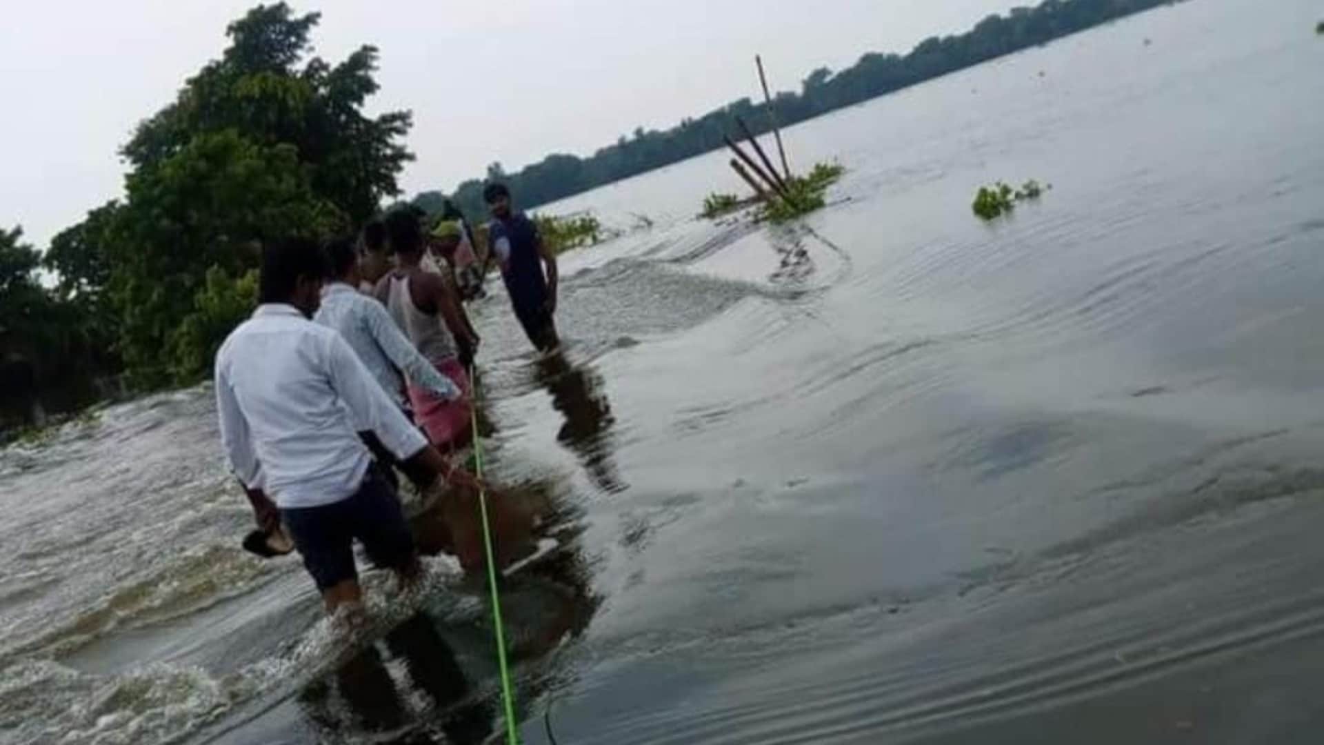 Muzaffarpur: Villagers will protest for construction of bridge on Dhobauli Ghat, CM Nitish Kumar announcement