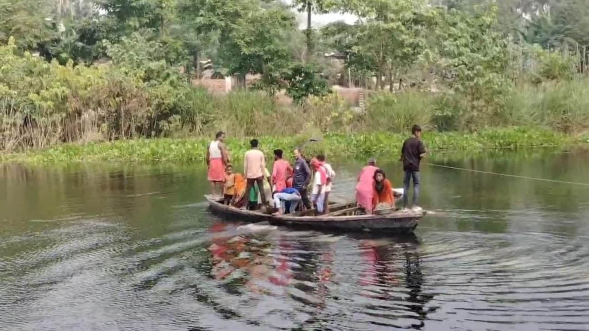 Muzaffarpur: Villagers will protest for construction of bridge on Dhobauli Ghat, CM Nitish Kumar announcement