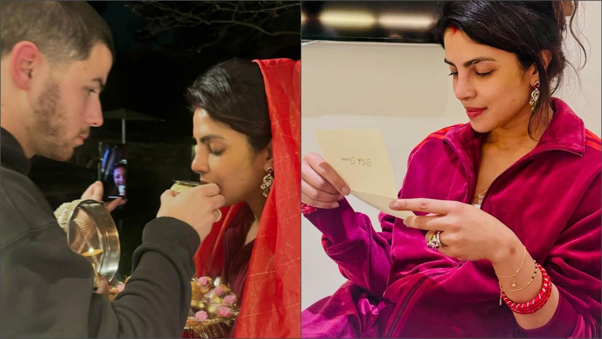 Priyanka Chopra celebrated Karva Chauth for Nick Jonas husband gave her such a gift that the actress felt shy