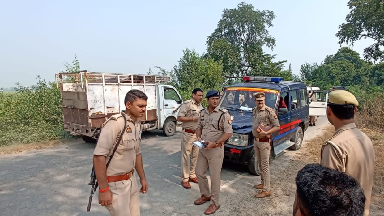 Police in action after information of robbery from salesman CCTV being scanned accused absconding