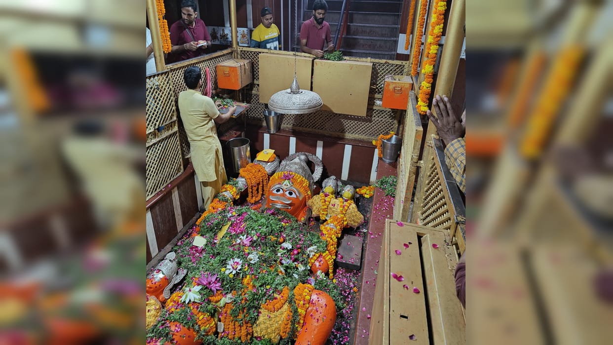 country's only resting posture of Hanumanji will attract in the form of a corridor