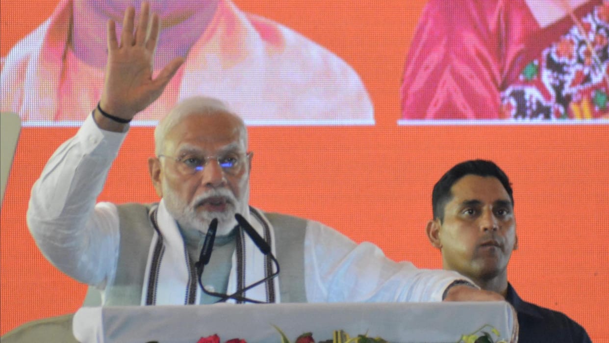 PM Modi in Varanasi said at Sigra Stadium UP becoming big center of investment and employment