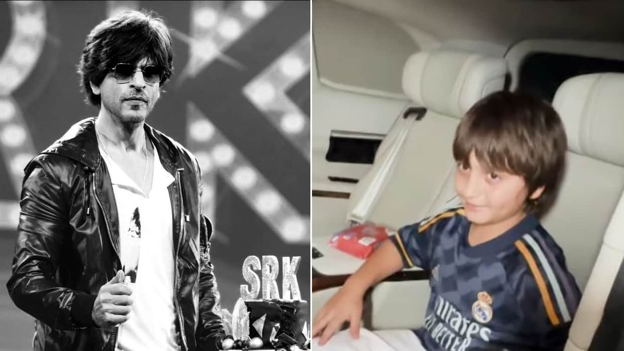 Shah Rukh Khan Son AbRam cute reaction when paparazzi says SRK Sir Ko Salaam Bolna goes viral on social media