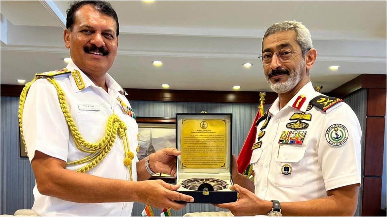 ndian Navy Chief Dinesh K Tripathi arrives in UAE, will discuss maritime and defense cooperation