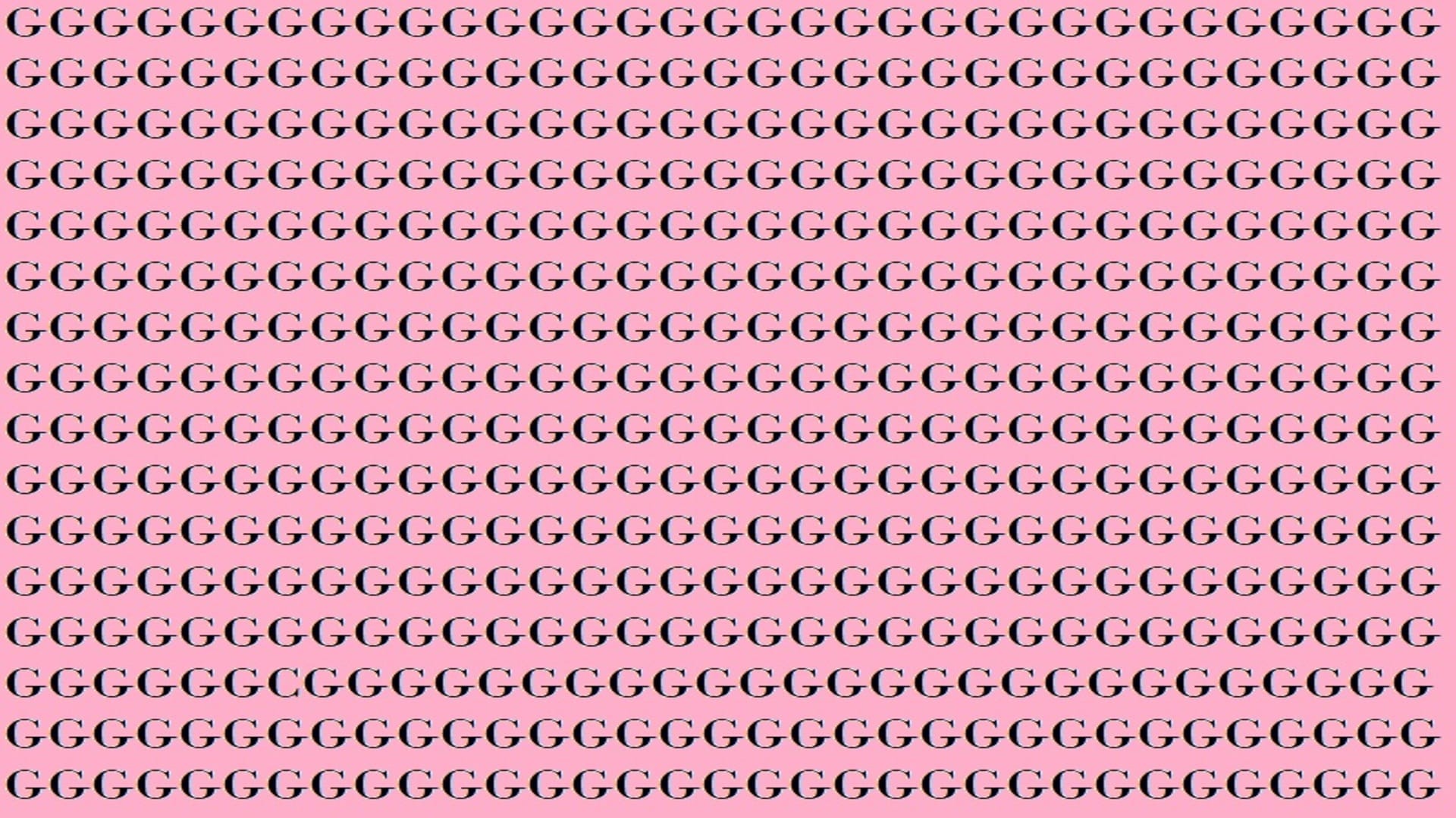 Optical Illusion For Iq Test Can You Find C in This Picture Within 9 Seconds Brain Test