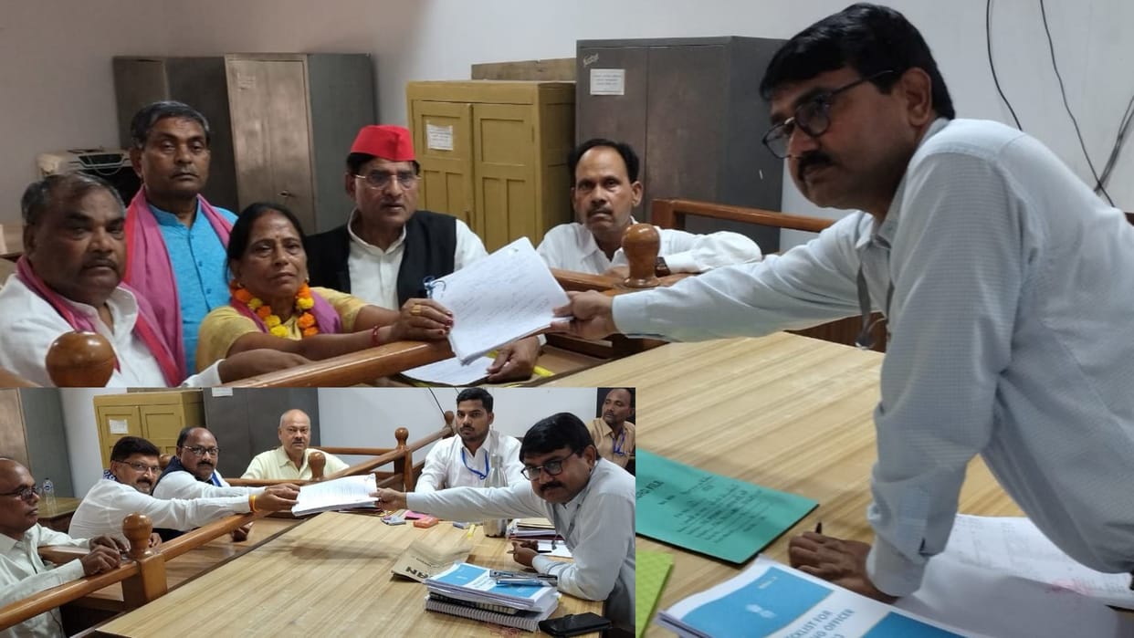 SP and BSP candidates filed nomination for bypoll on katehari seat.