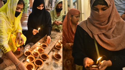The lamps of wishes lit up the Khanqah was bathed in the light of harmony.