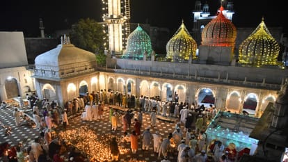 The lamps of wishes lit up the Khanqah was bathed in the light of harmony.